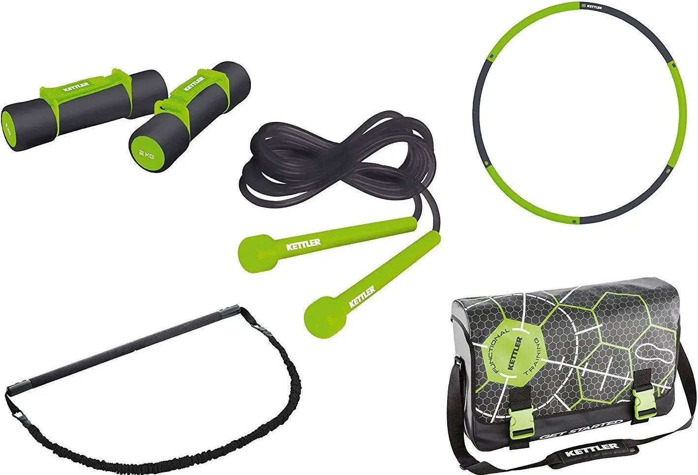 Набор для фитнеса Kettler Body&Shape 7381-300 (Dark Grey/Green)