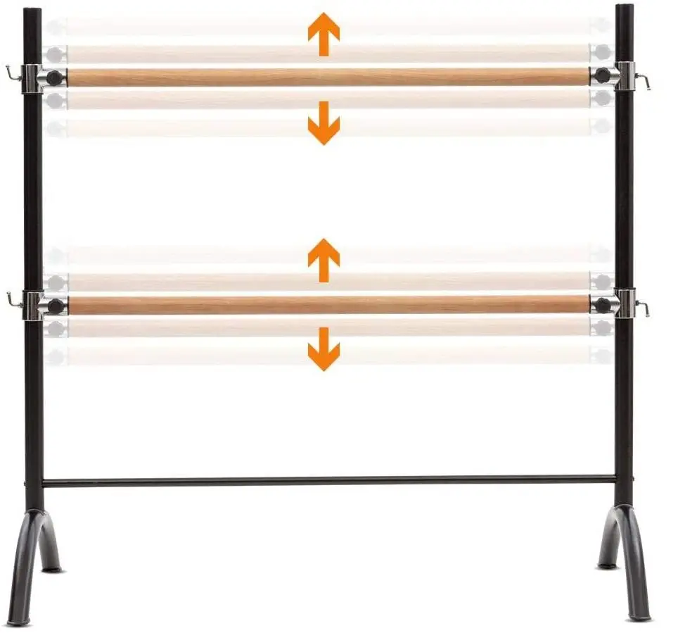 Балетный двойной станок Klarfit Barre Anna (Black/Wood) - 2