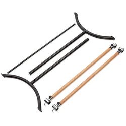 Балетный двойной станок Klarfit Barre Anna (Black/Wood) Thumb