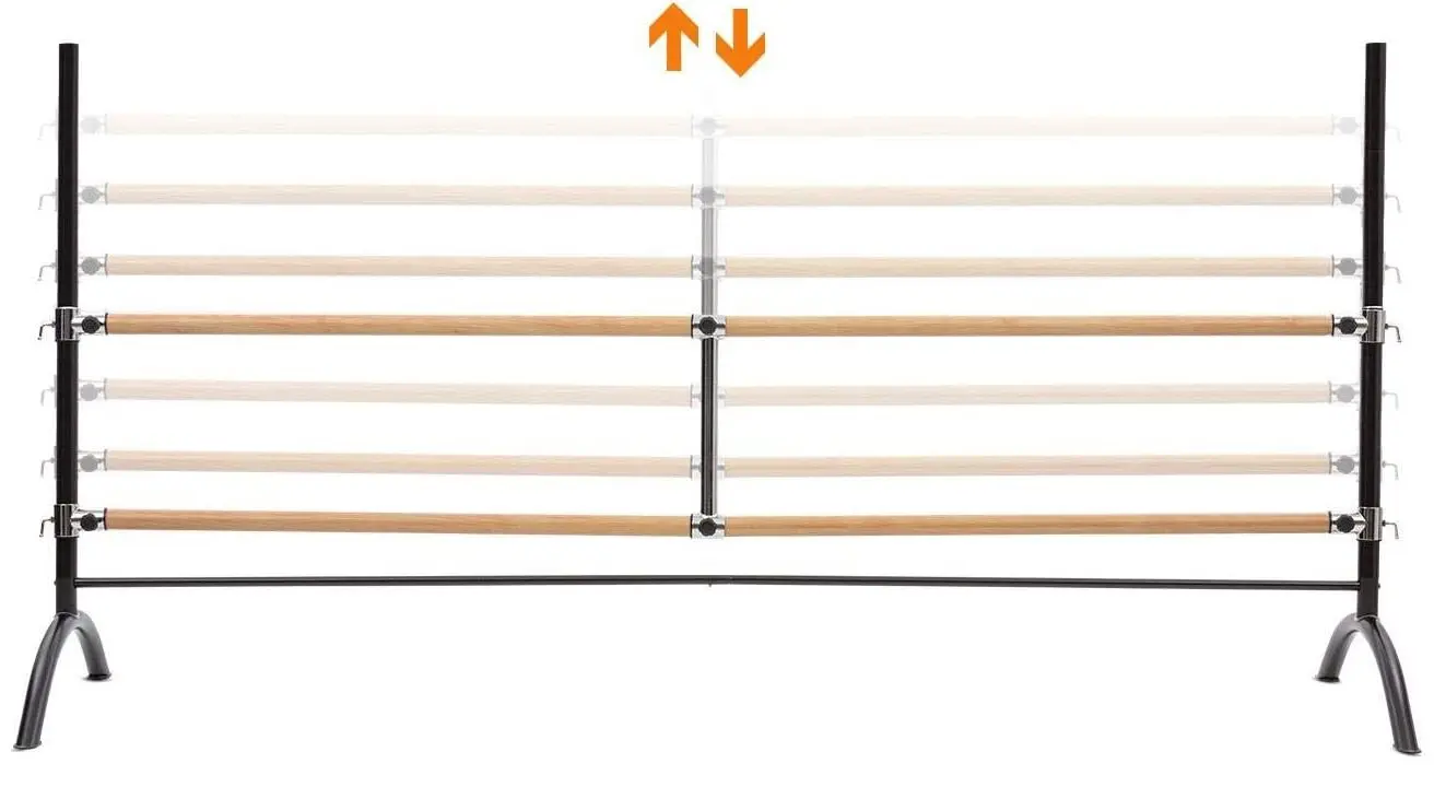Балетный двойной станок Klarfit Barre Marie (Black/Wood) - 2
