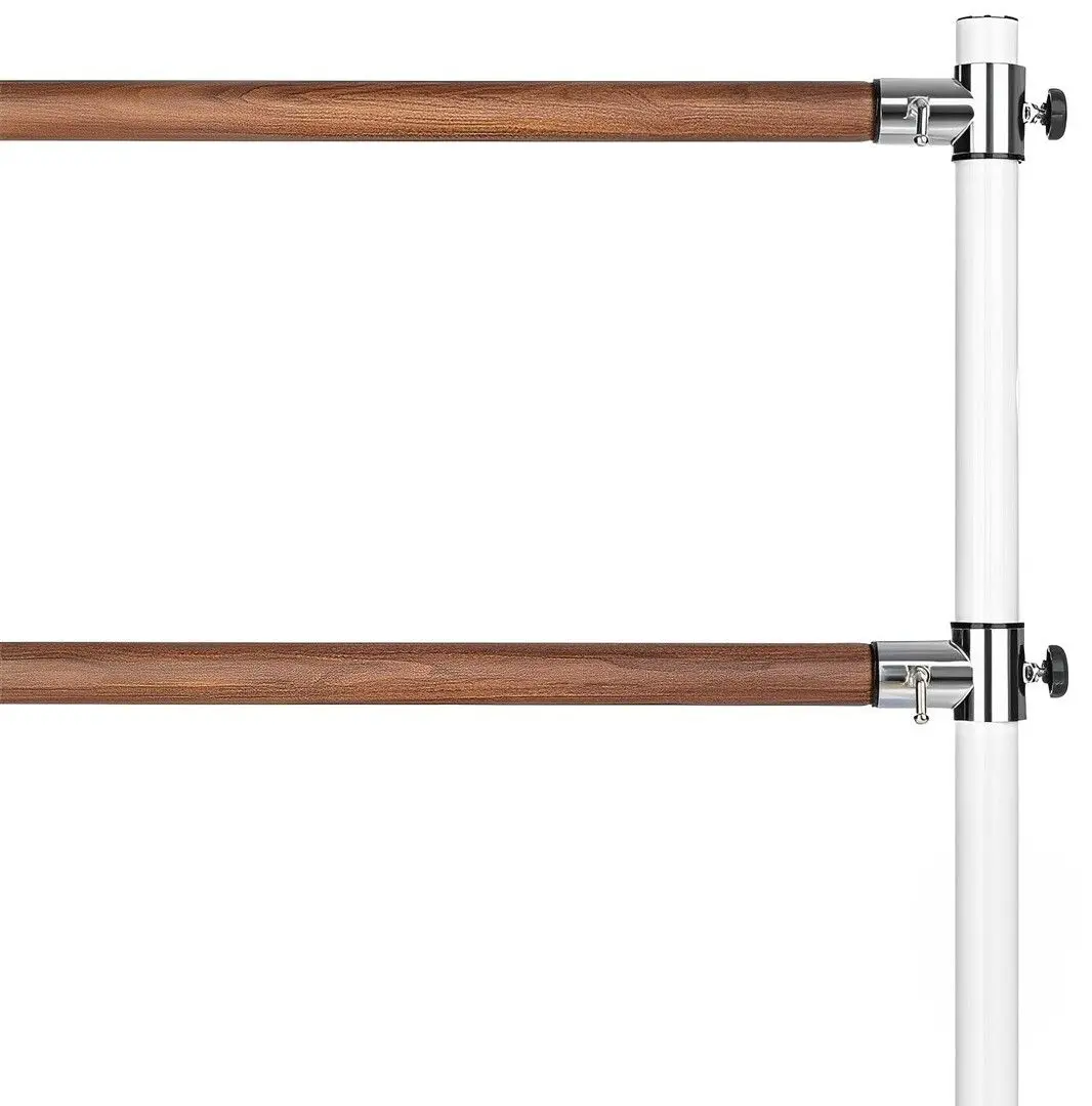 Балетный двойной станок Klarfit Barre Marie (White/Wood) - 3