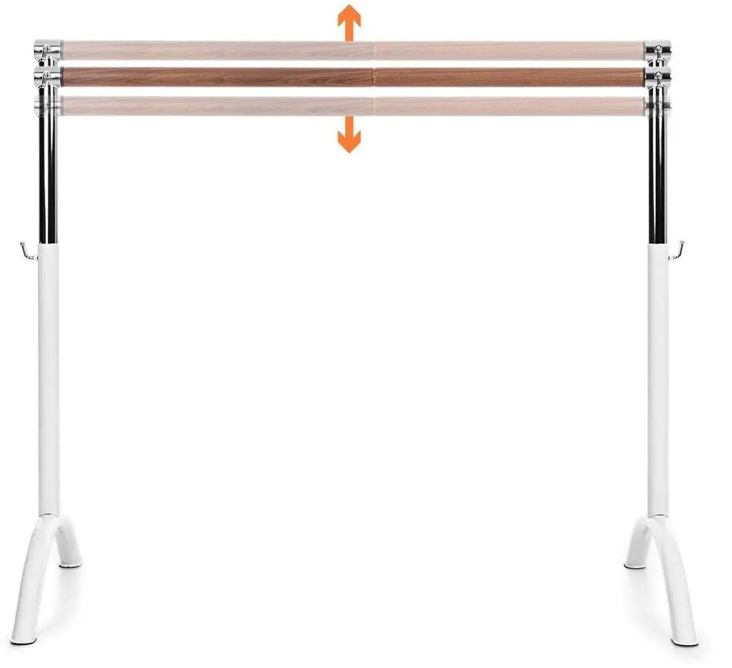 Балетный станок Klarfit Bar Lerina (White/Wood) - 2