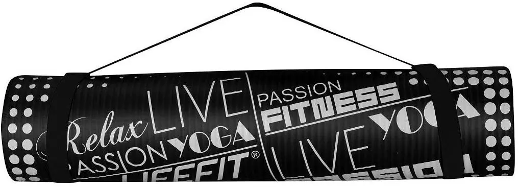 Коврик для йоги LifeFit Exclusive 100x58x1 (Black)