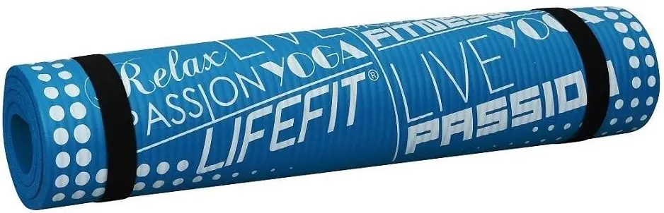Covoras pentru yoga LifeFit Exclusive 100x58x1 (Blue)