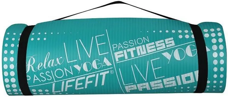 Covoras pentru yoga LifeFit Exclusive Plus 180x60x1.5 (Turquoise) - 2