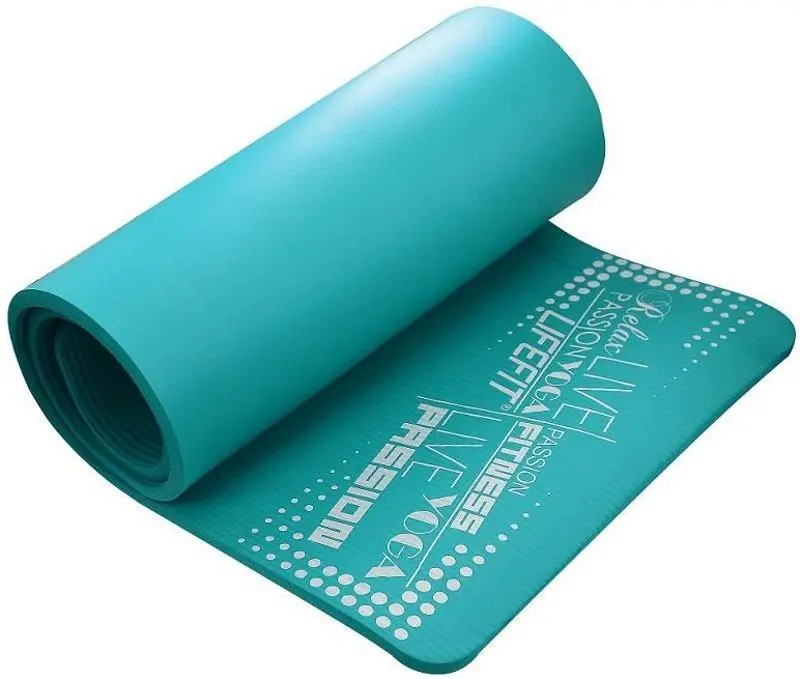 Covoras pentru yoga LifeFit Exclusive Plus 180x60x1.5 (Turquoise)