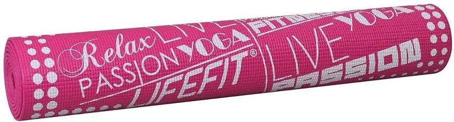 Коврик для йоги LifeFit Slimfit 173x58x0.4 (Pink)