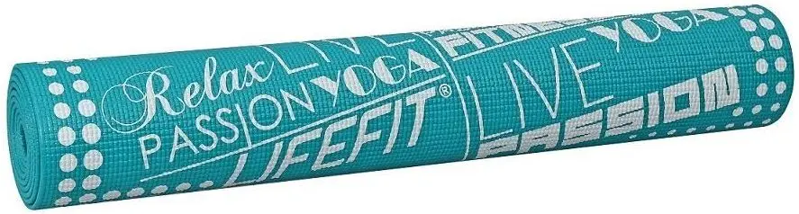 Covoras pentru yoga LifeFit Slimfit 173x58x0.4 (Turquoise) - 2