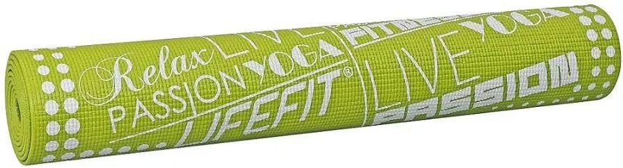 Covoras pentru yoga LifeFit Slimfit 173x58x0.6 (Green) - 2