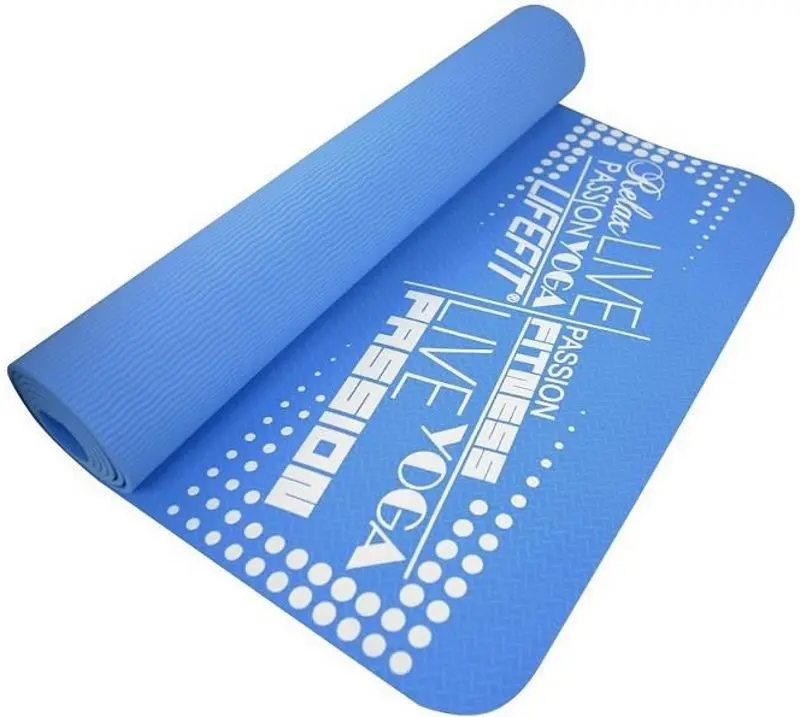 Covoras pentru yoga LifeFit TPE 183x61x0.4 (Blue)