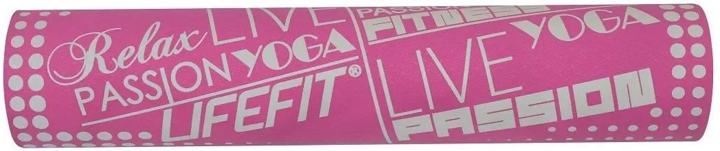Коврик для йоги LifeFit TPE 183x61x0.4 (Pink)