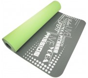 Коврик для йоги LifeFit TPE 183x61x0.5 (Green/Gray)