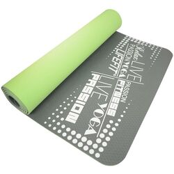 Covoras pentru yoga LifeFit TPE 183x61x0.5 (Green/Gray)