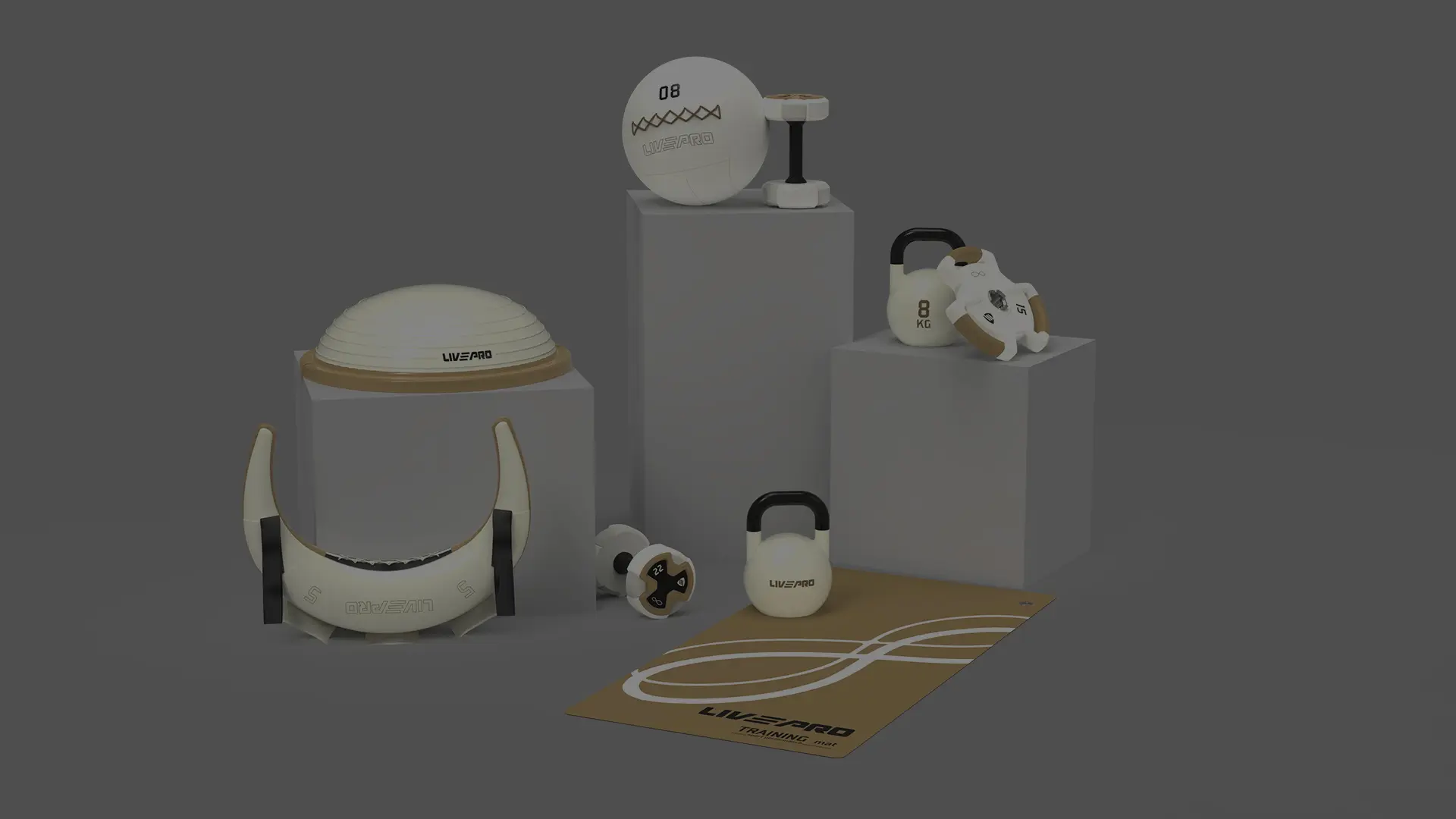 Covoras pentru yoga LivePro LP9009 (Brown)