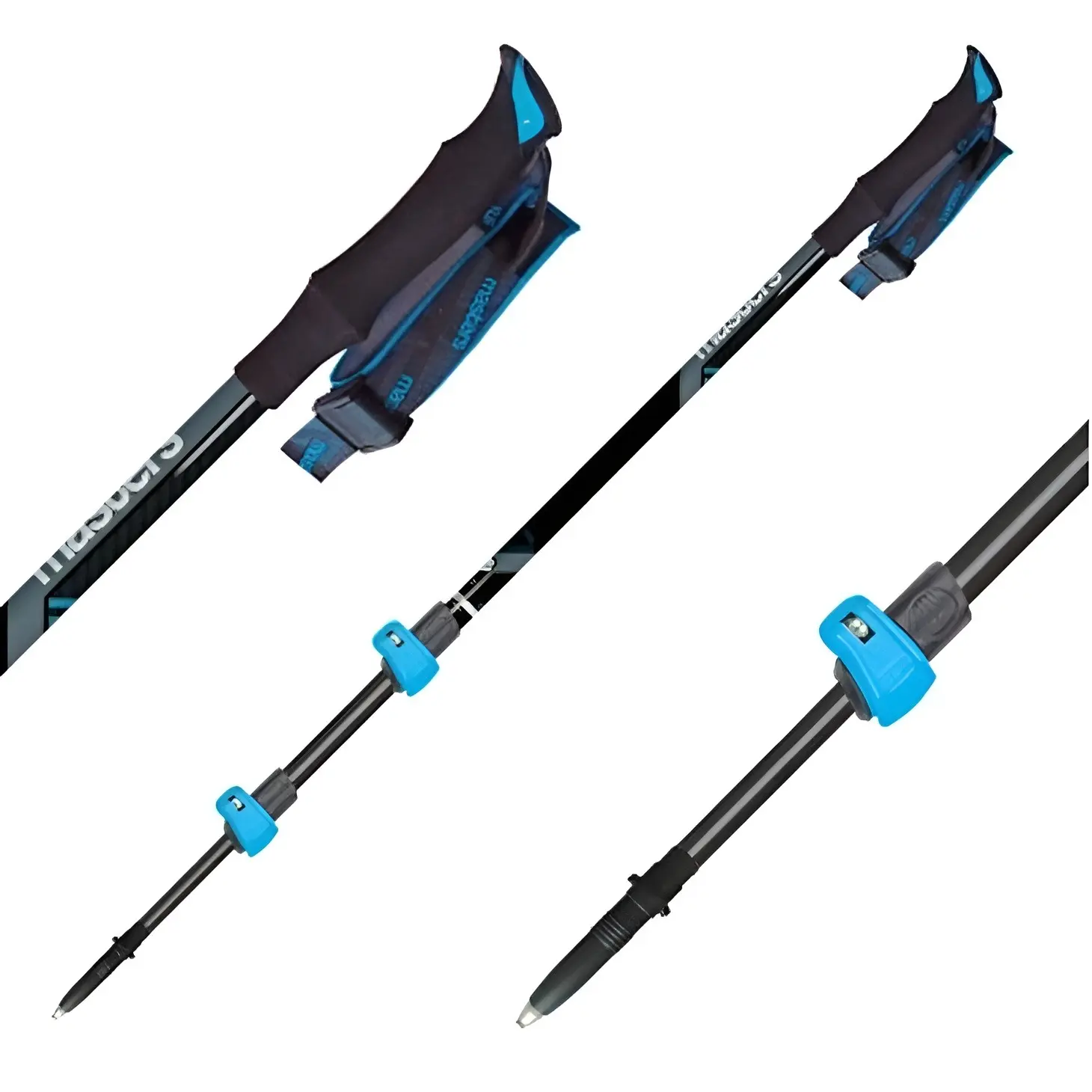 Треккинговые палки Masters Dolomiti Calu (Black/Blue) - 3