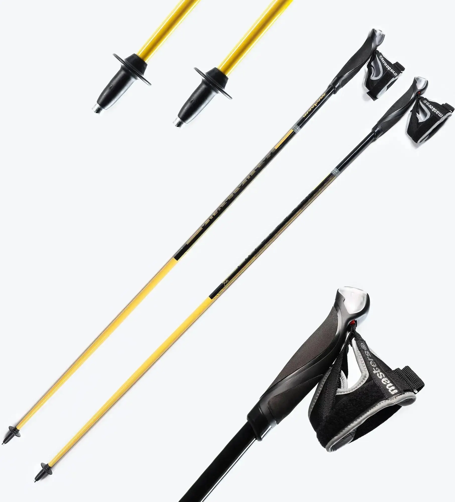 Треккинговые палки Masters Physique 0.1 Carbon 125 cm (Black/Yellow) - 5