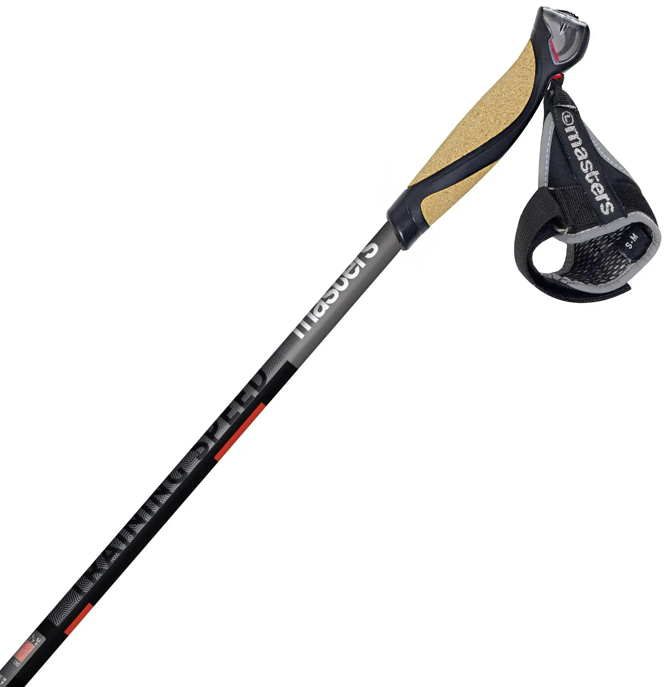 Bete trekking Masters Physique 0.8 Carbon 125 cm (Black/Red) - 2