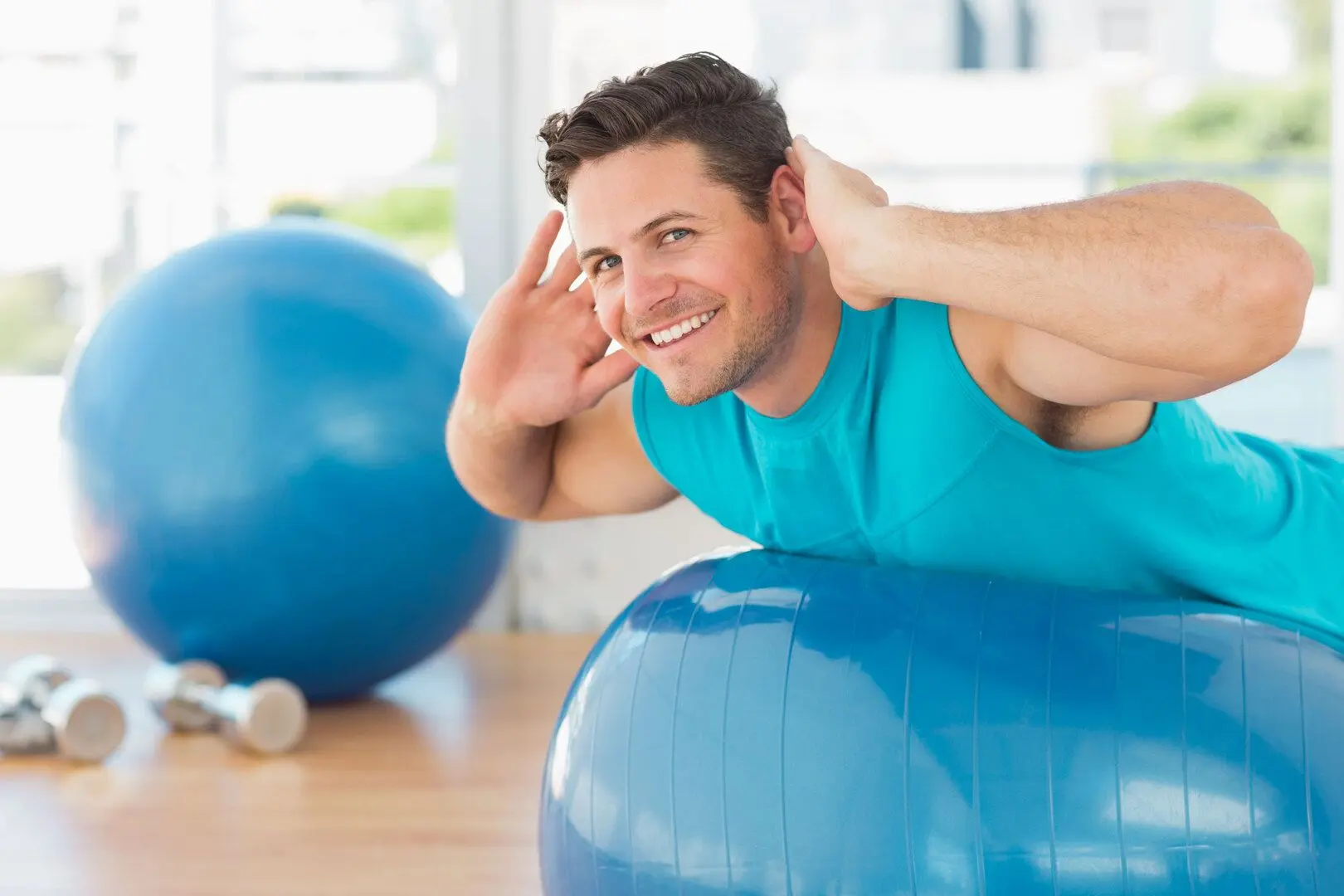 Fitball + pompa Modern Home MS-ABB65 (Blue) - 5