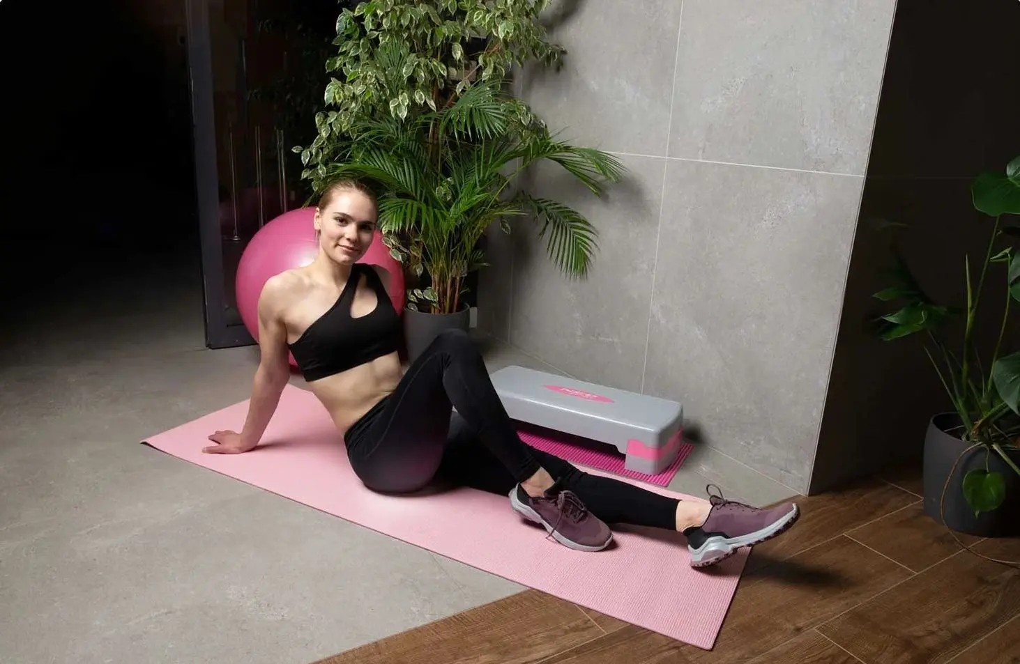 Covoras pentru yoga Neo-Sport 192101 (Pink)