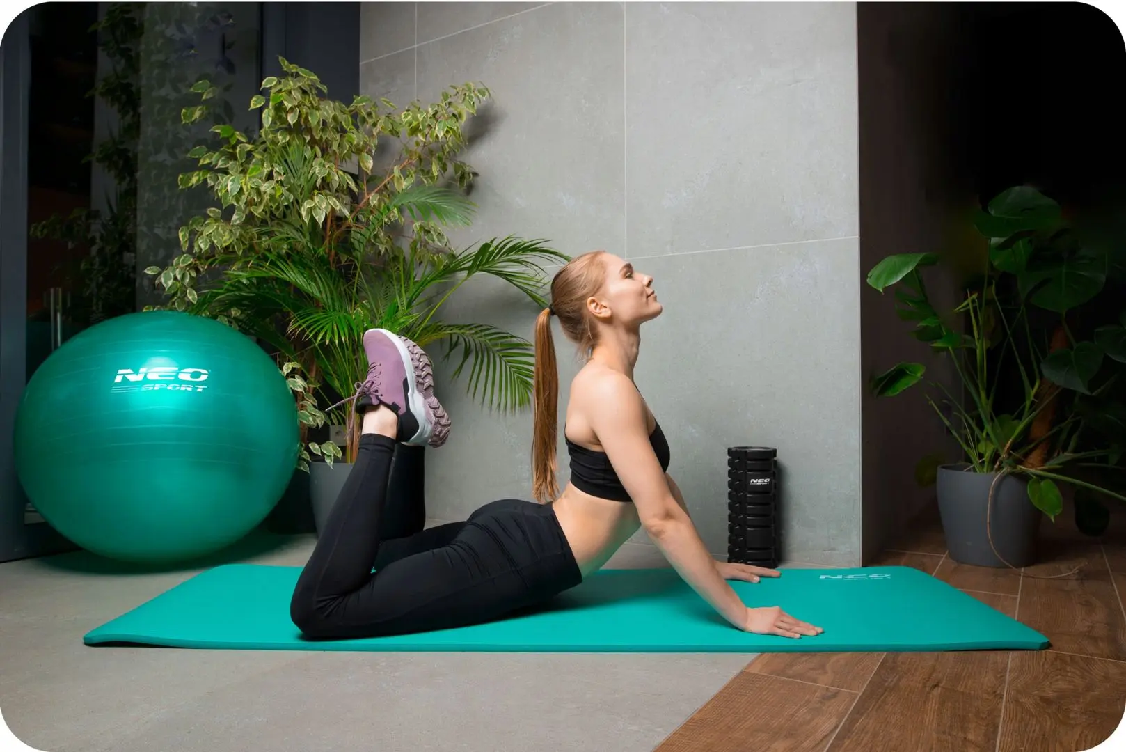Covoras pentru yoga Neo Sport 192301 (Turquoise) - 4