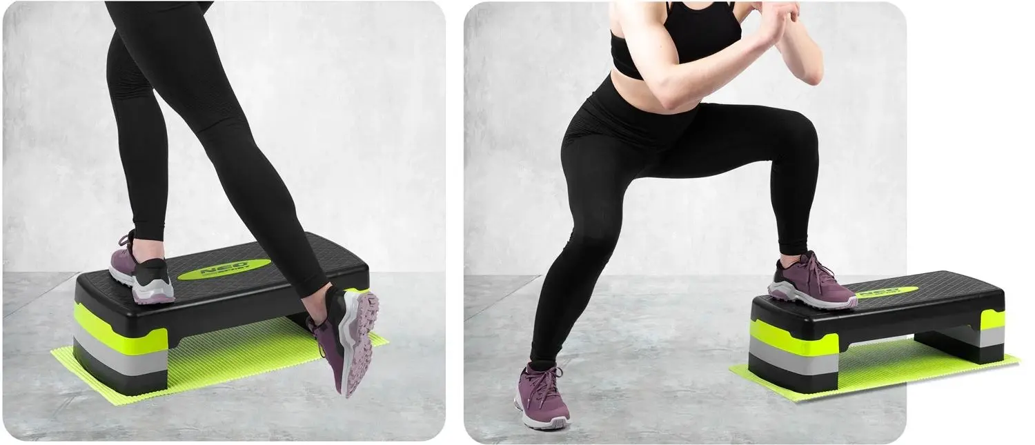 Step-platforma Neo-Sport NS-400 (Black/Green)