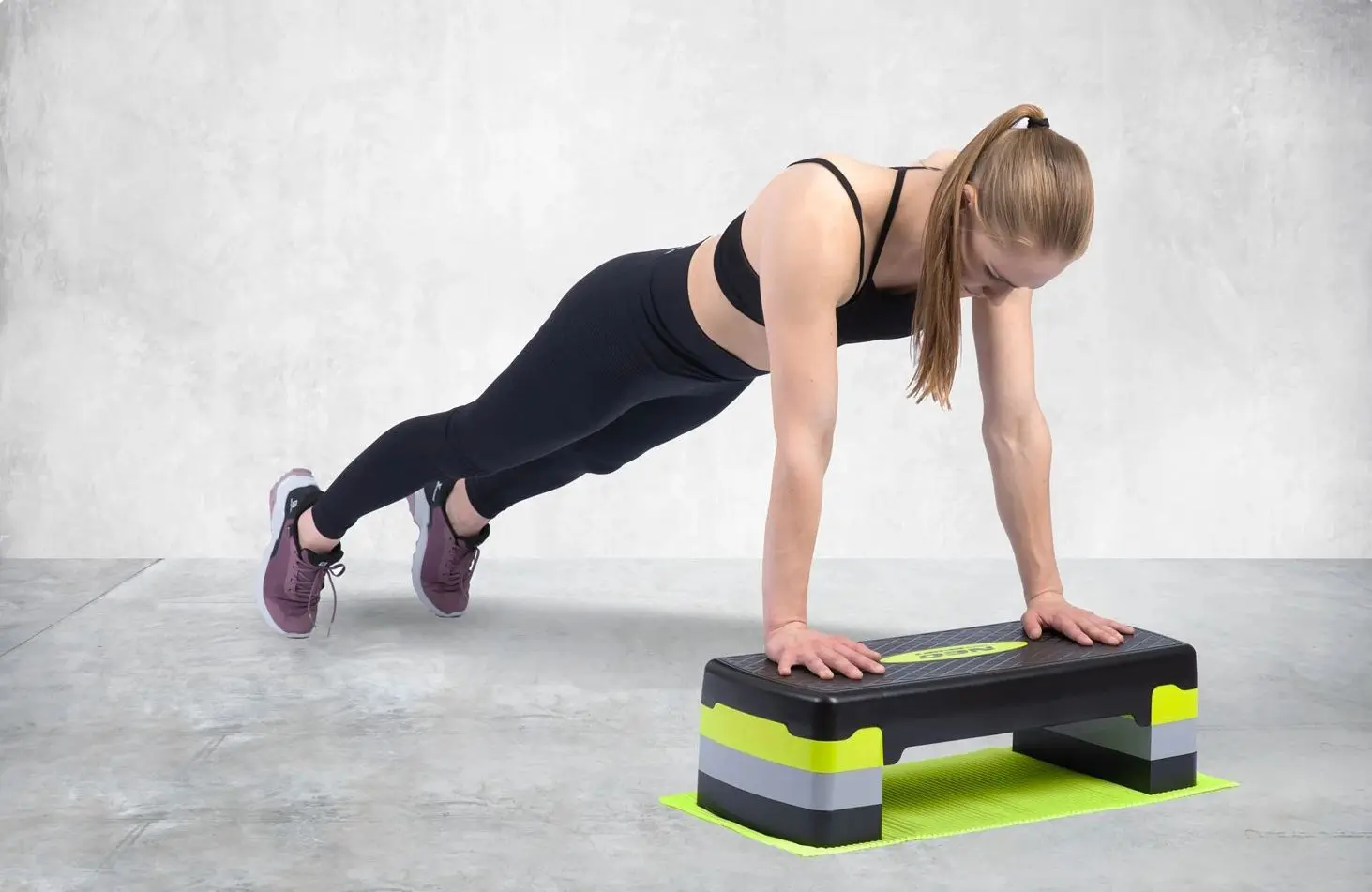 Step-platforma Neo-Sport NS-400 (Black/Green)