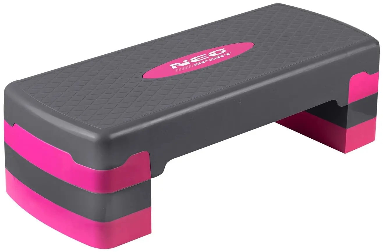 Step-platforma Neo-Sport NS-400 (Grey/Pink)