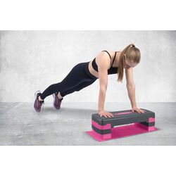 Step-platforma Neo-Sport NS-400 (Grey/Pink) Thumb
