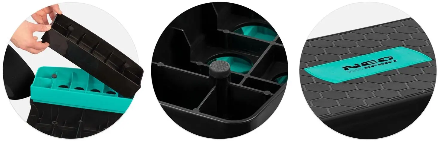 Step-platforma Neo-Sport NS-402 (Black/Turquoise)