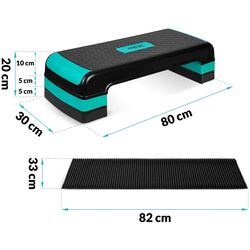 Step-platforma Neo-Sport NS-402 (Black/Turquoise) Thumb