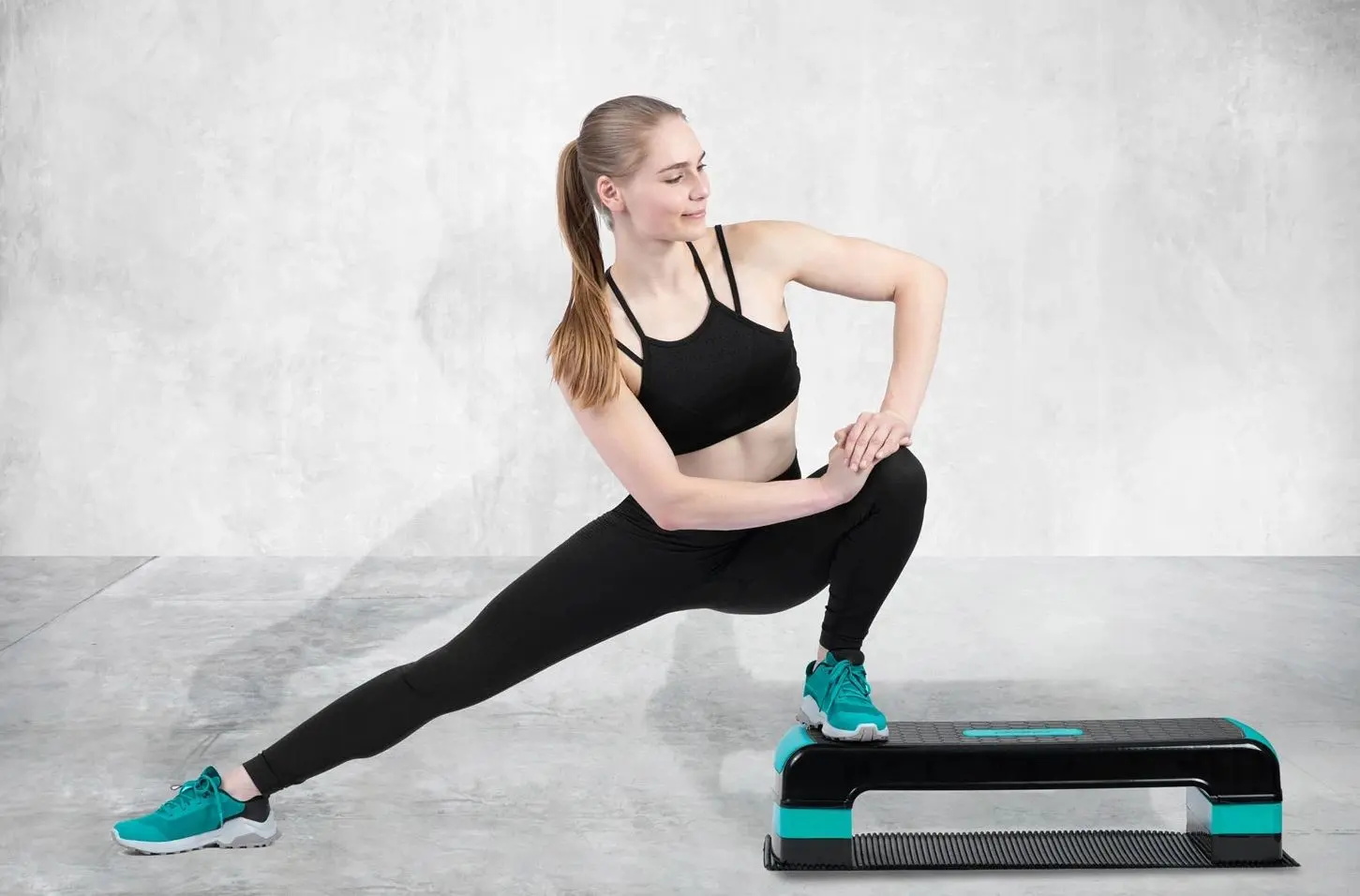 Step-platforma Neo-Sport NS-402 (Black/Turquoise)