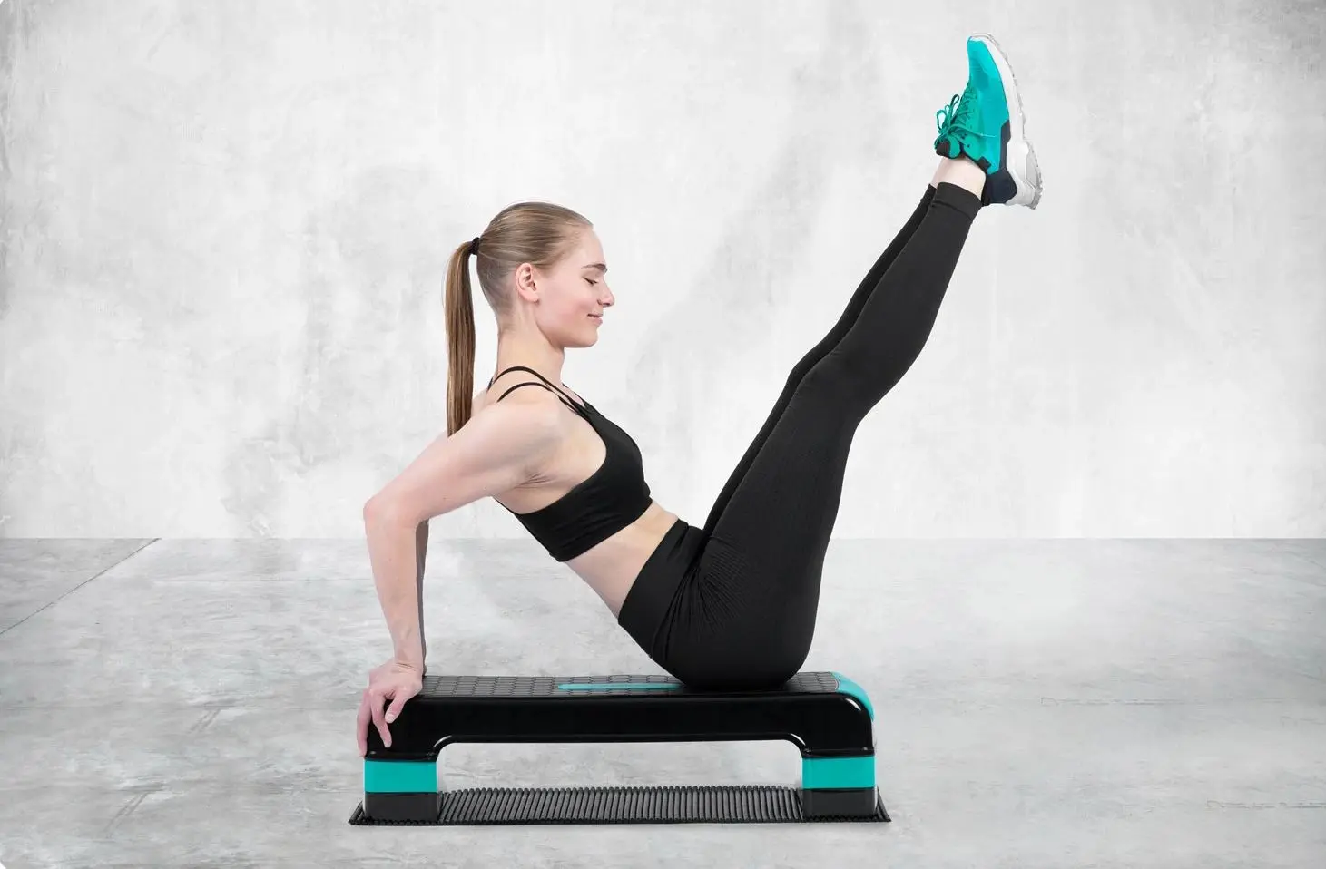 Step-platforma Neo-Sport NS-402 (Black/Turquoise)