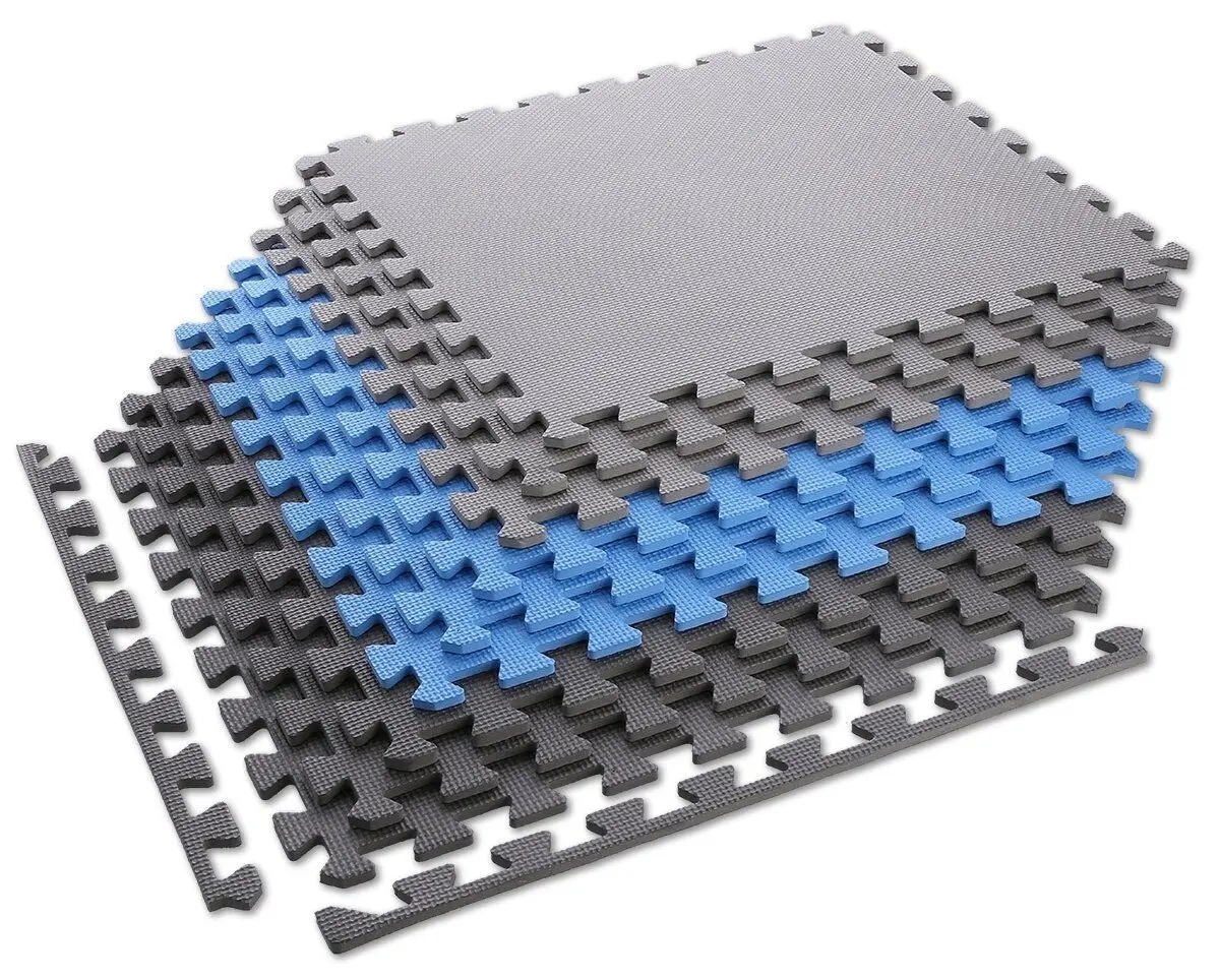 Covoras-puzzle One Fitness MP10 (Grey/Blue)