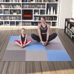 Covoras-puzzle One Fitness MP10 (Grey/Blue) Thumb