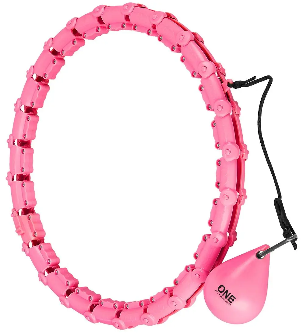 Массажный обруч с утяжелителем One Fitness OHA02 (Pink)