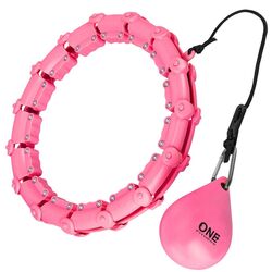 Массажный обруч с утяжелителем One Fitness OHA02 (Pink)