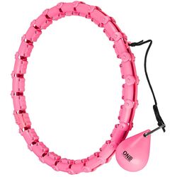 Cerc de masaj cu greutate One Fitness OHA02 + centura BR160 (Pink) Thumb