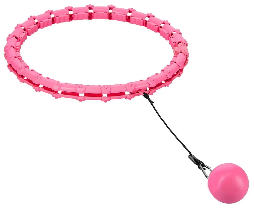 Cerc de masaj cu greutate One Fitness OHA02 + centura BR160 (Pink)