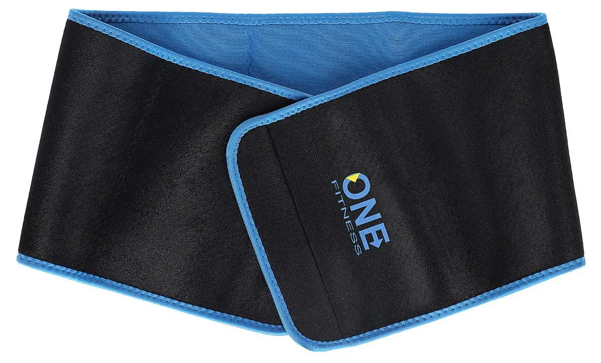 Cerc de masaj cu greutate One Fitness OHA02 + centura BR160 (Pink)