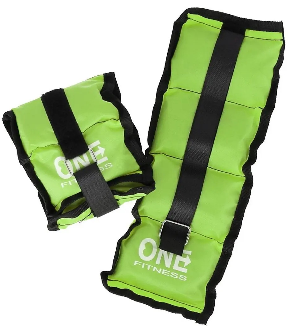 Greutati pentru maini si picioare OneFitness WW01 Pillow Weights 2 x 0.7 KG (Green)