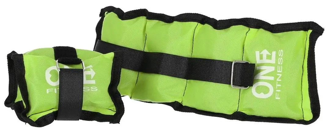 Greutati pentru maini si picioare OneFitness WW01 Pillow Weights 2 x 0.7 KG (Green)