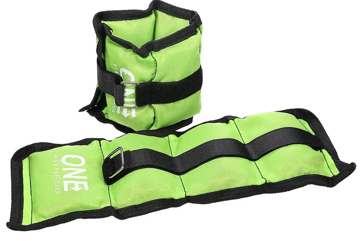 Greutati pentru maini si picioare OneFitness WW01 Pillow Weights 2 x 0.7 KG (Green)