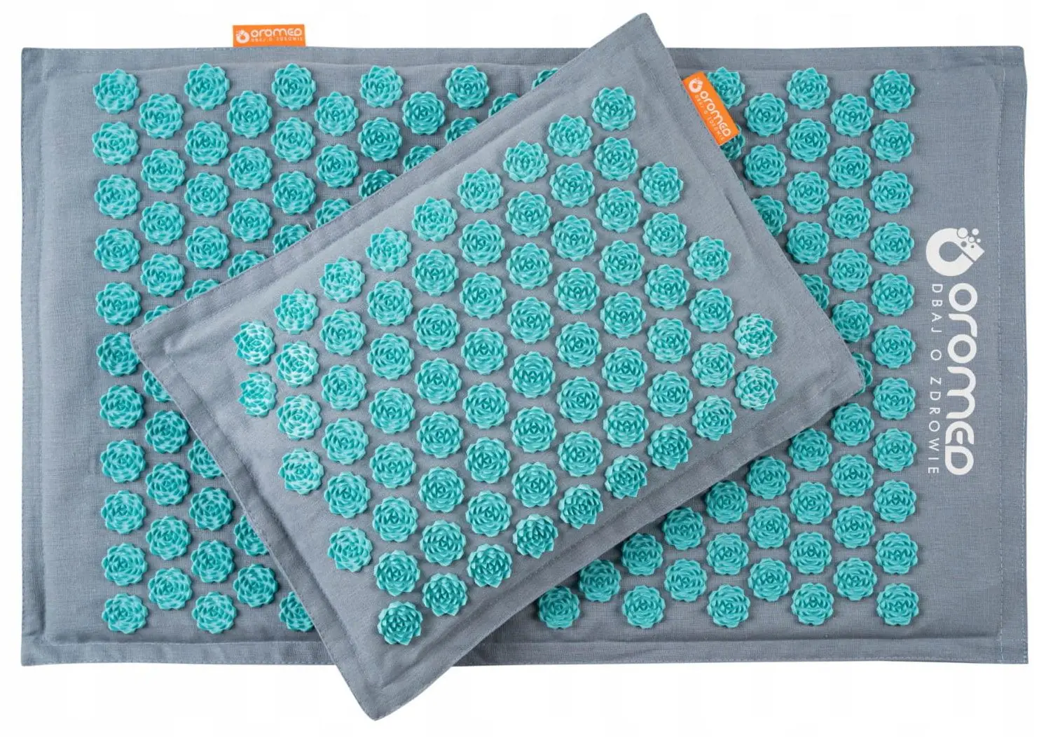 Акупрессурный матрас с подушкой OroMed Oro-Health (Blue) - 3