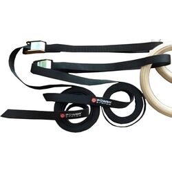 Inele gimnastica Power System 4048AA-0 (Black/Brown) Thumb