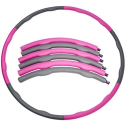 Cerc de masaj PX-Sport Hula Hoop PA041 (Grey/Pink) Thumb