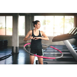 Cerc de masaj PX-Sport Hula Hoop PA041 (Grey/Pink) Thumb