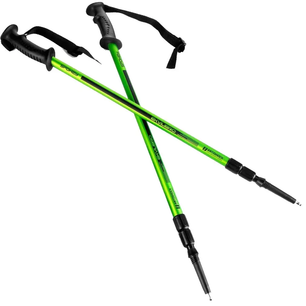 Треккинговая телескопическая палка Spokey Eqvilibro (Green/Black)