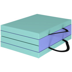 Складной гимнастический мат Sportnow A50-020V00MX (Green/Purple) Thumb