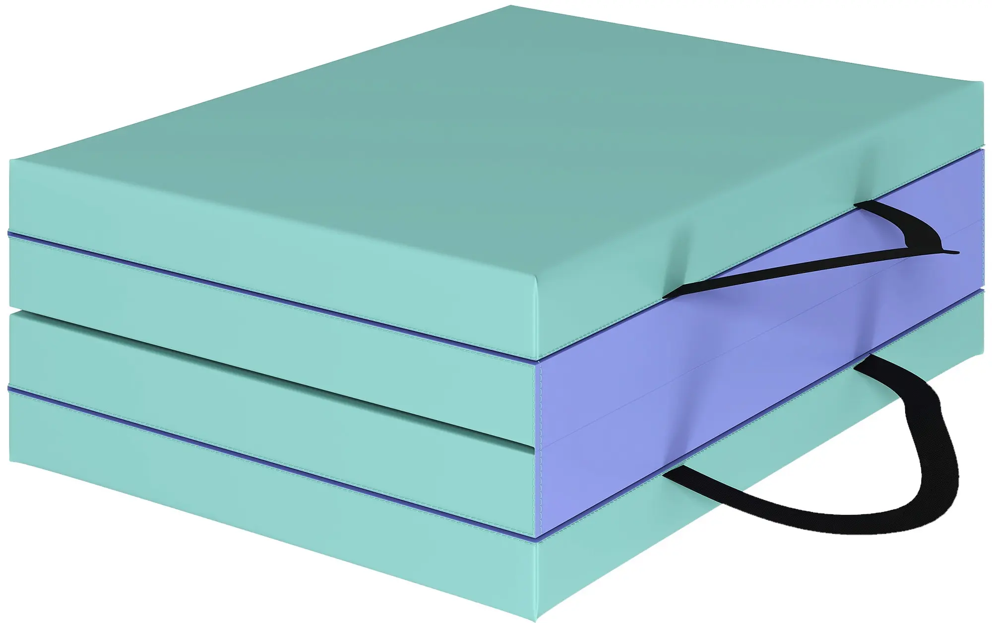 Складной гимнастический мат Sportnow A50-020V00MX (Green/Purple) - 2