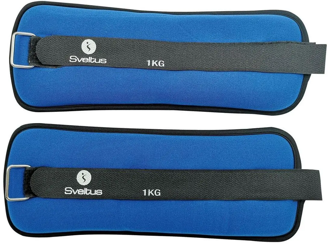 Greutati pentru maini si picioare Sveltus 0961 2x1 kg (Blue/Black)